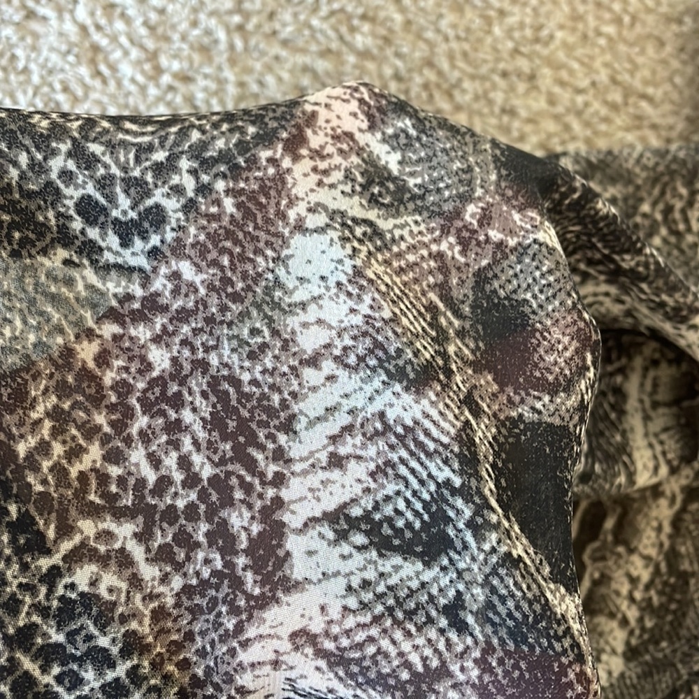 Superdown Snakeprint Button Down - image 3